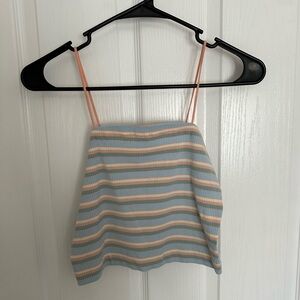 Stripped Cami with Square Neckline